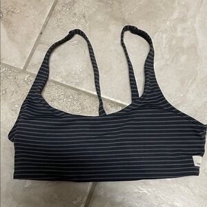 Vuori ink striped Yosemite bra